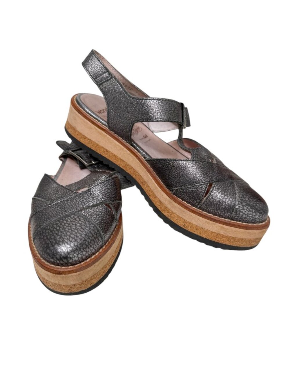 Wonders Comfort Metallic Fisherman Sandals Size 36